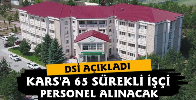 Kars DSİ 65 Sürekli İşçi Personel Alacak