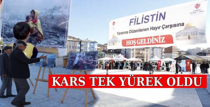 Kars, Filistin İçin Tek Yürek Oldu