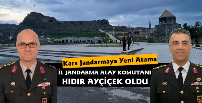 Kars'ın Yeni İl Jandarma Alay Komutanı Albay Hıdır Ayçiçek Oldu