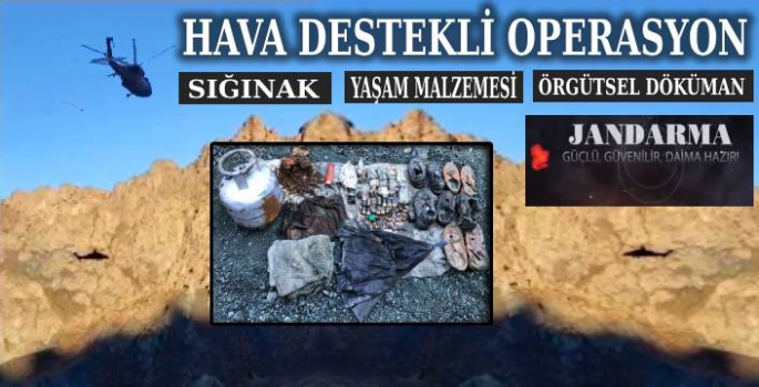 Kars Jandarma'dan Hava Destekli Terör Operasyonu