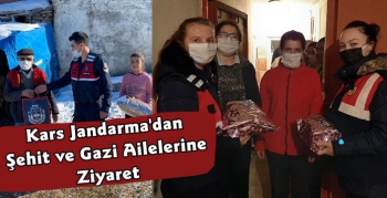 Kars Jandarma'dan Şehit ve Gazi Ailelerine Ziyaret
