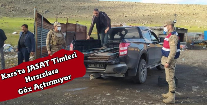 Kars Jandarma Hırsızlara Göz Açtırmıyor