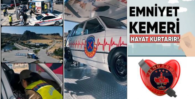 Kars Kalesi Eteklerinde Emniyet Kemeri Farkındalık Etkinliği