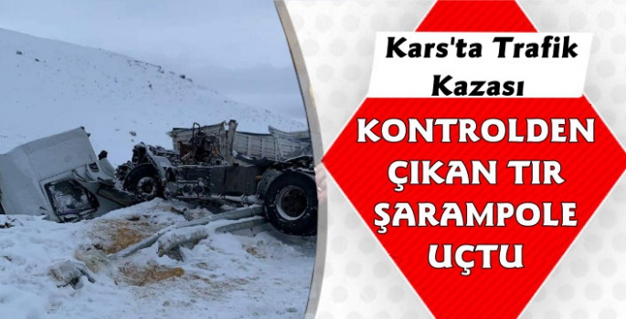 Kars Sarıkamış Yolunda Kaza