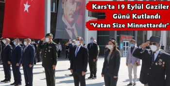 Kars'ta 19 Eylül Gaziler Günü Kutlandı