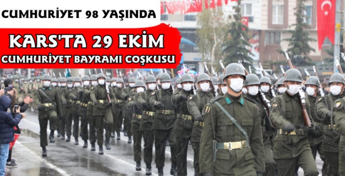 Kars'ta 29 Ekim Cumhuriyet Bayramı Coşkusu