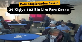 Kars'ta 29 Kişiye 102 Bin Liralık Kâğıt Oynama Cezası