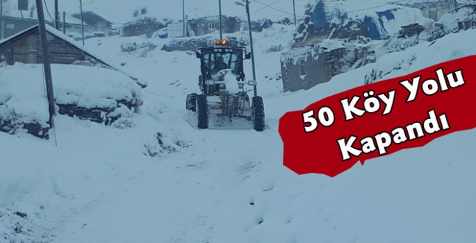 Kars'ta 50 Köy Yolu Ulaşıma Kapandı
