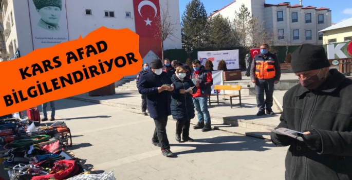 Kars'ta AFAD'dan Deprem Bilgilendirmesi