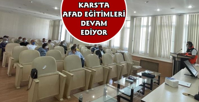 Kars'ta AFAD Ekipleri'nden Masabaşı Tatbikat