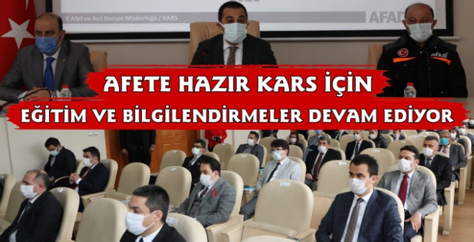 Kars'ta Afet Riski Azaltma Plan Toplantısı Yapıldı