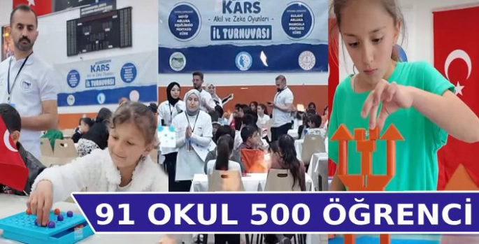 Kars'ta Akıl ve Zeka Oyunları İl Turnuvası Büyük Heyecana Sahne Oldu