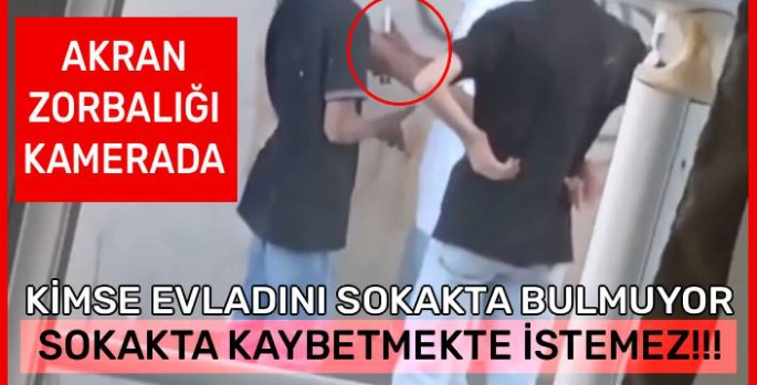 Kars'ta Akran Zorbalığı Kamerada: Küçük Çocuğu Sokakta Sıkıştırdılar