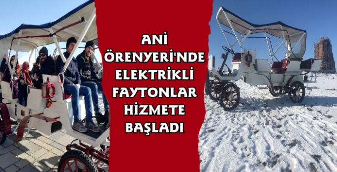 Kars'ta Ani Örenyeri'nde Elektronik Fayton Hizmeti