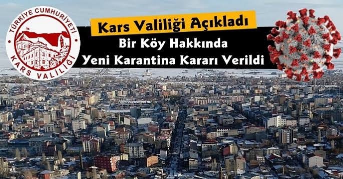 Kars'ta Bir Köy Hakkında Karantina Kararı 