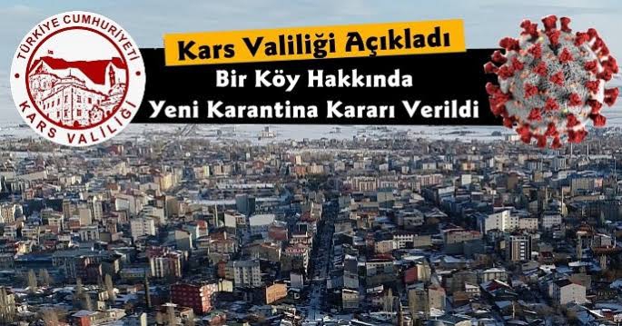 Kars'ta Bir Köy Hakkında Karantina Kararı