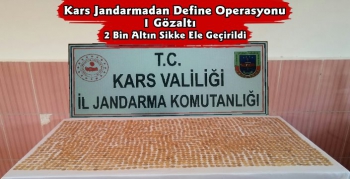 Kars'ta Define Operasyonu 2 Bin Sikke Ele Geçirildi 