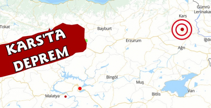 Kars'ta Deprem