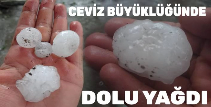 Kars'ta Doğal Afet: Kağızman'a Ceviz Büyüklüğünde Dolu Yağdı