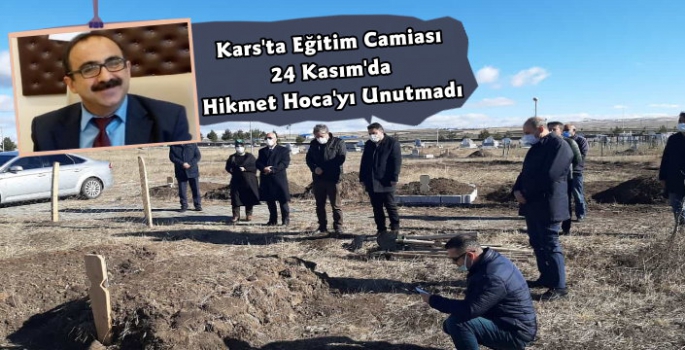 Kars'ta Eğitim Camiası Öğretmenler Günü'nde Hikmet Deprem'i Unutmadı