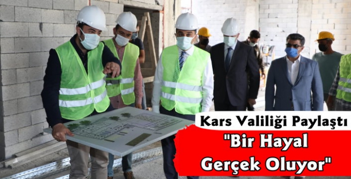 Kars'ta Engelsiz Yaşam Merkezi Yapımı Devam Ediyor