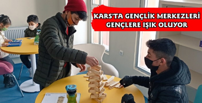 Kars'ta Gençlik Merkezlerine Gençlerden Yoğun İlgi