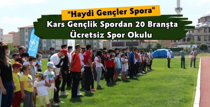 Kars'ta Gençlik Spordan Ücretsiz Spor Okulu