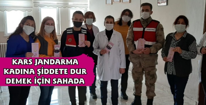 Kars'ta Jandarma'dan Kadınlara KADES Tanıtımı