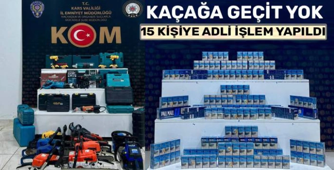 Kars'ta Kaçakçılığa Geçit Yok: 15 Kişiye Adli İşlem