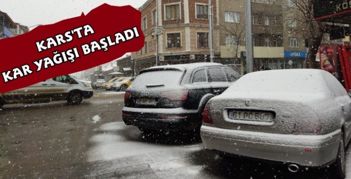 Kars'ta Kar Yağışı Başladı