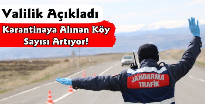 Kars'ta Karantinaya Alınan Köy Sayısı Artıyor