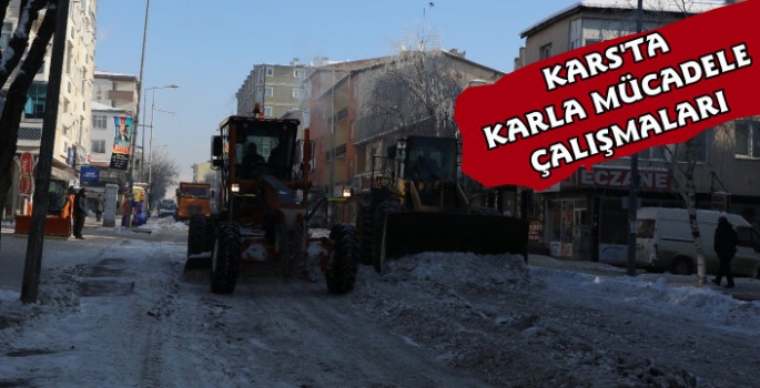 Kars'ta Karla Mücadele Çalışmaları Devam Ediyor