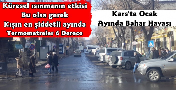 Kars'ta Kış Ayında Bahar Havası