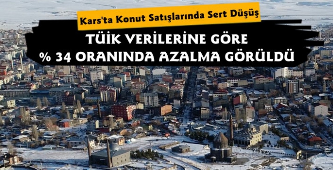 Kars'ta Konut Satışlarında Sert Düşüş