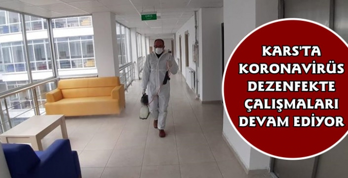 Kars'ta Koronavirüs Dezenfekte Çalışması