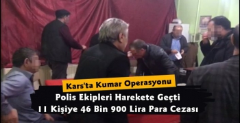 Kars'ta Kumar Operasyonu 11 Kişiye 46 Bin Lira Para Cezası