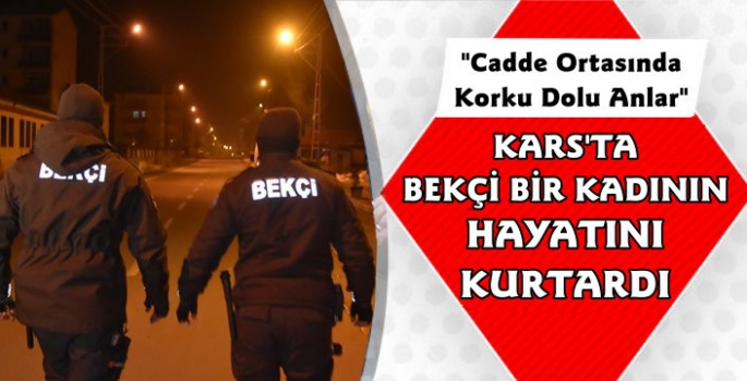 Kars'ta Mahalle Bekçisi Bir Kadının Hayatını Kurtardı