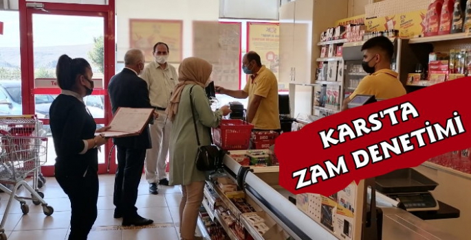 Kars'ta Marketlerde Haksız Fiyat Artışı Denetimi