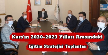 Kars'ta Milli Eğitim Strateji Planı Toplantısı