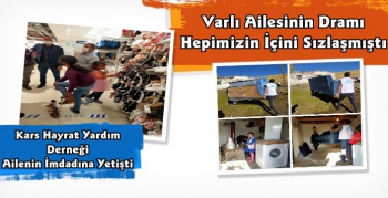 Kars'ta Muhtaç Aileye Yardım Eli Uzandı