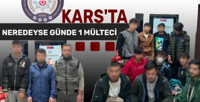 Kars'ta Nisan Ayında Göçmen Kaçakçılığına Yönelik Yoğun Denetim: 29 Düzensiz Göçmene İşlem Yapıldı