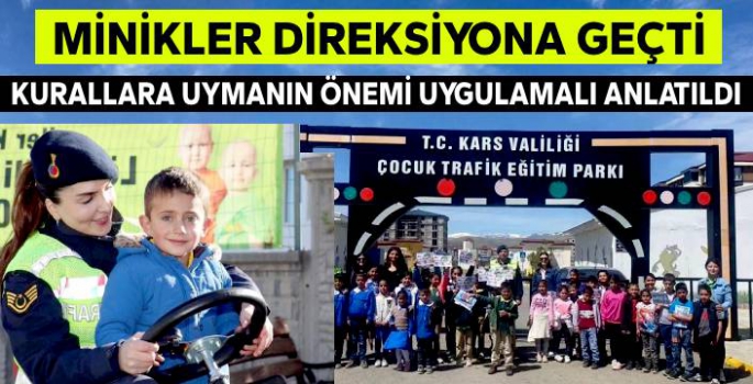 Kars'ta Öğrencilere Trafik Bilinci Aşılanıyor