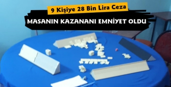 Kars'ta Okey Oynayan 9 Kişiye 28 Bin Lira Para Cezası