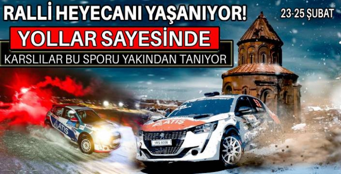 Kars'ta Ralli Heyecanı Yaşanıyor