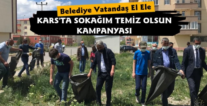 Kars'ta Sokağım Temiz Olsun Kampanyası