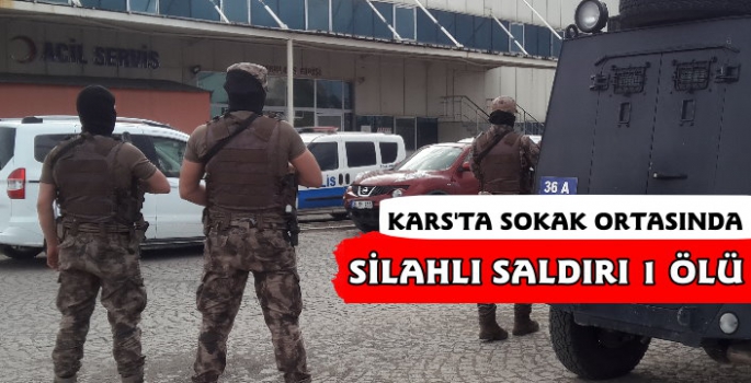 Kars'ta Sokak Ortasında Silahlı Saldırı 1 Ölü