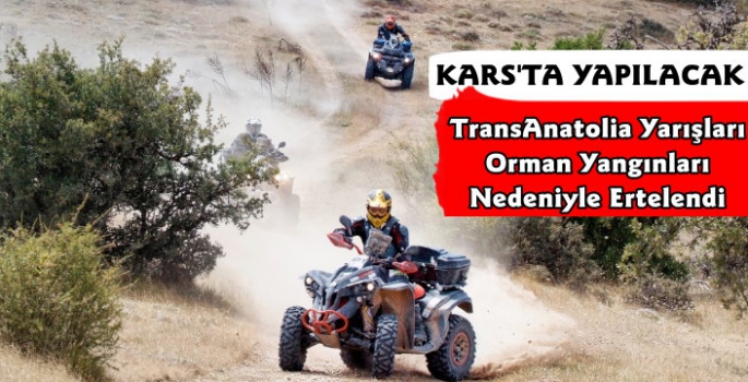 Kars'ta Sona Erecek TransAnatolia Rally Raid Yarışları Ertelendi