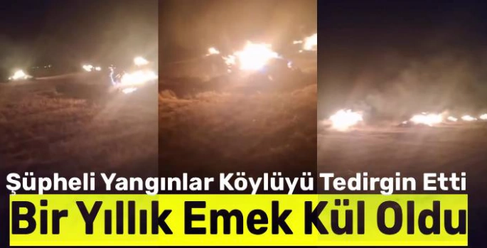 Kars'ta Şüpheli Yangınlar Köylüyü Tedirgin Etti: Bir Yıllık Emek Kül Oldu