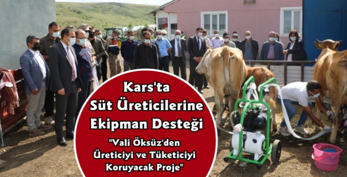 Kars'ta Süt Üreticilerine Valilik Desteği