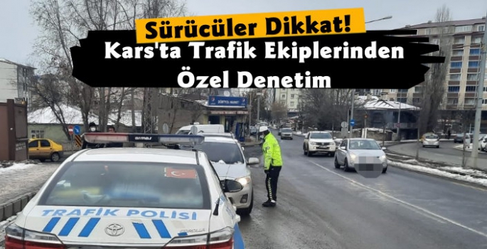 Kars'ta Trafik Denetimi